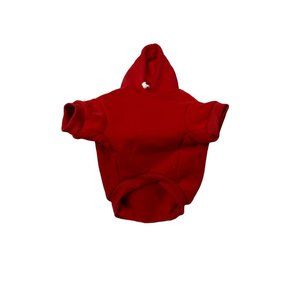 Dog Hoodie Red Unbranded Polyester Sz L